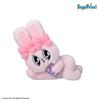 Esther Bunny Plush Toy, LL, Lying Down, Big, Extra Large, Esther Bunny Ribbon Bunny, Pink, Approx. 18.5 inches (45 cm)
