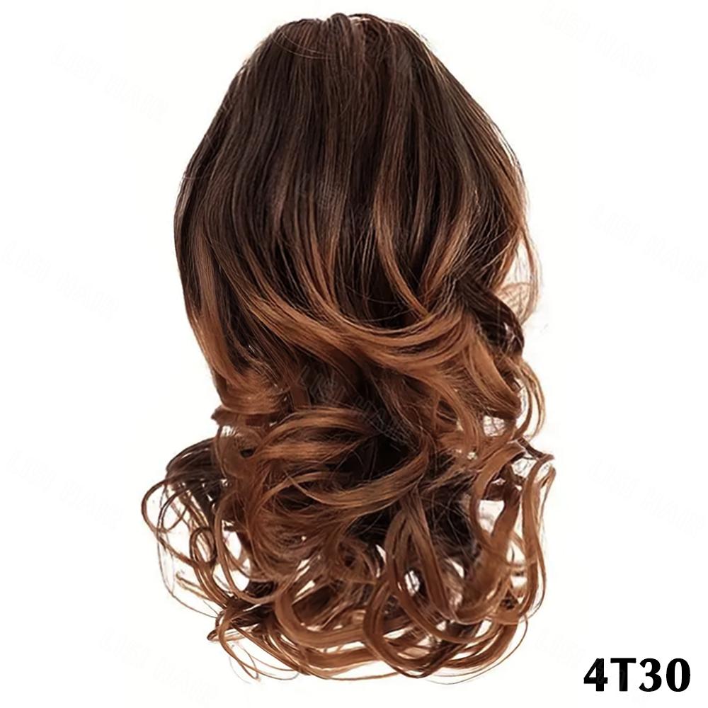 MISS WIG Synthetic Claw Hestehale Kort Krøllet Bølget Hestehale Extensions Elegant for kvinner Daglig bruk Hårtilbehør