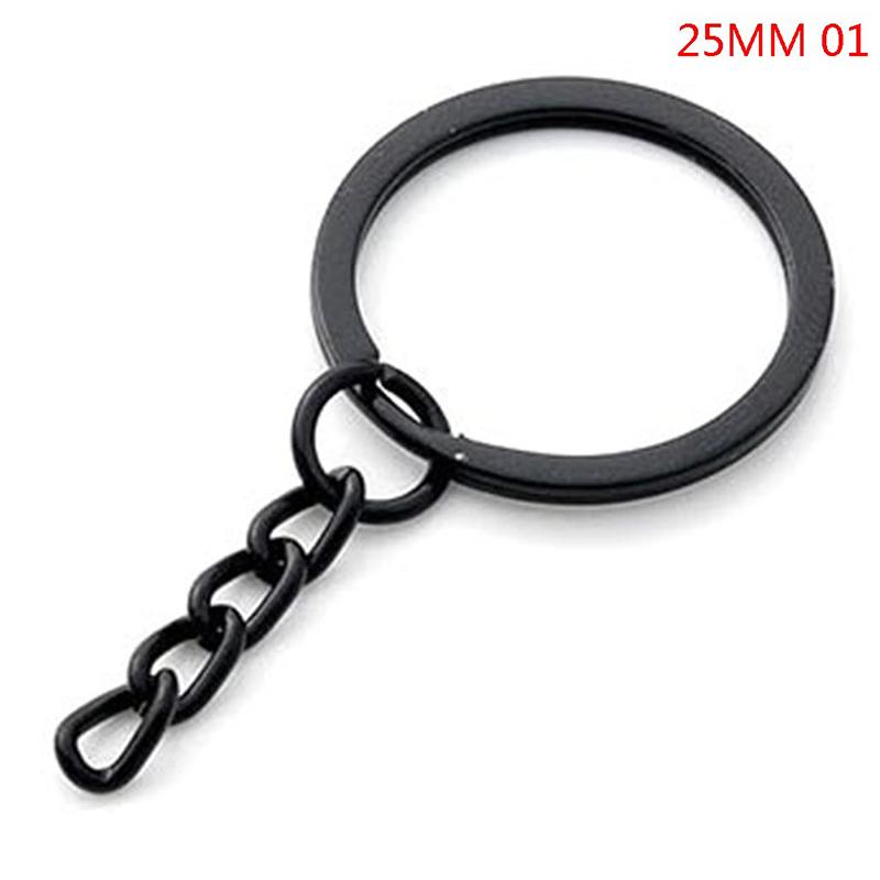 10Pcs Black 25Mm 30Mm Lobster Chain Key Chain Bag Diy Jewelry Making Accessories