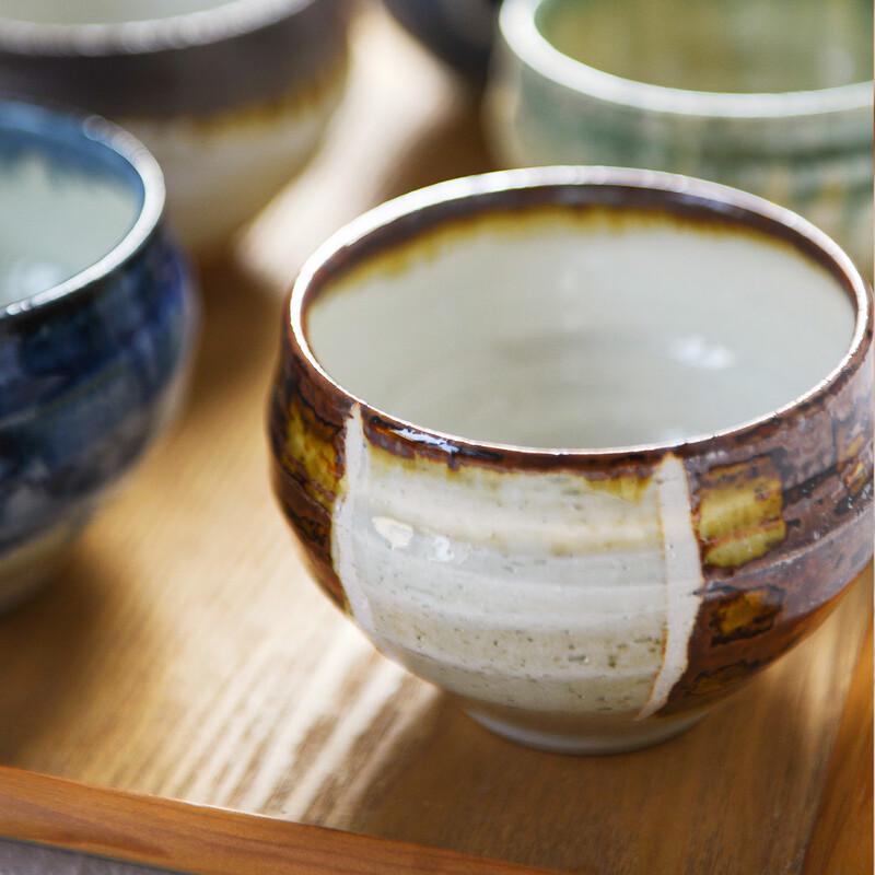 Japanese Retro Kiln Glazed Ceramic Tea Bowl