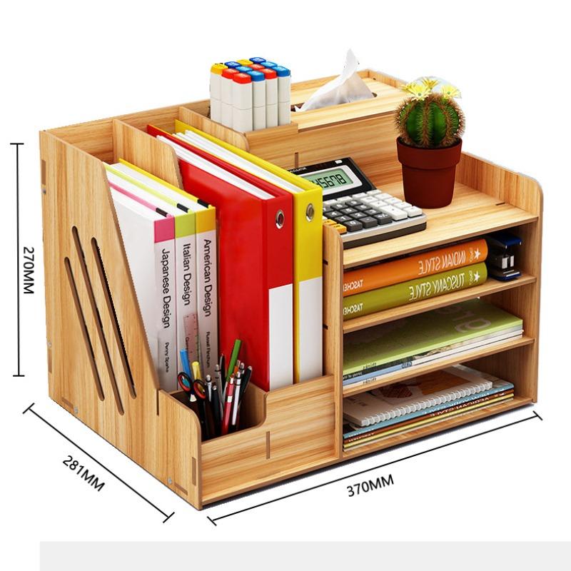 Multi Functional Desk Bookstand Thickened File Rack Folder Student Stationery Storage