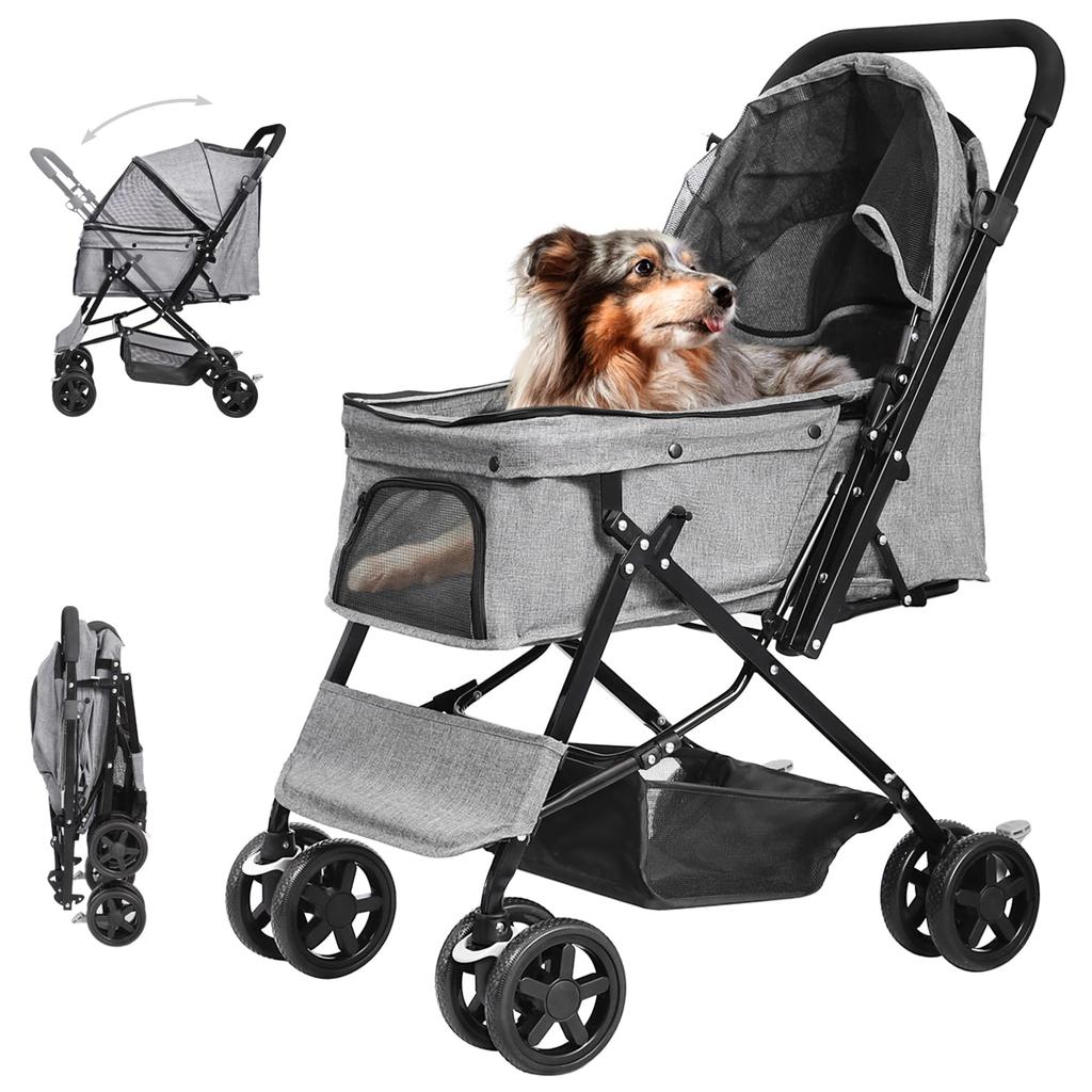 LPOTIUS Pet Dog Cat 4 Front Wheel 360 Degree Rear Wheel For Medium and Small Multiple Cats and Elderly Going Going To the Nursing Pet Dog Load