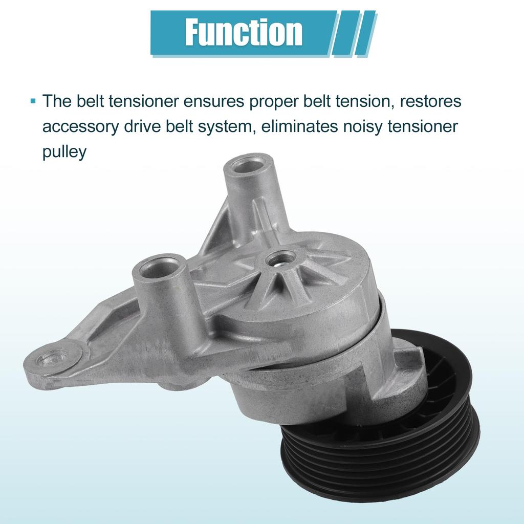 Uxcell Replacement Drive Belt Tensioner Idler Pulley Assembly for GMC Yukon Sierra 1500