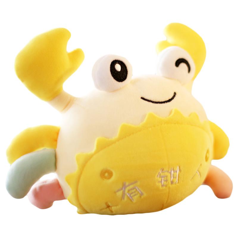 Cute Crab Pendant Doll Plush Doll Rag Doll with Clamps Small Mini Children's Large Size Pillow