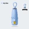 New Macaron Color Five-Fold Ultra-Light Sun Protection Compact Mini Umbrella with Buckle Handle