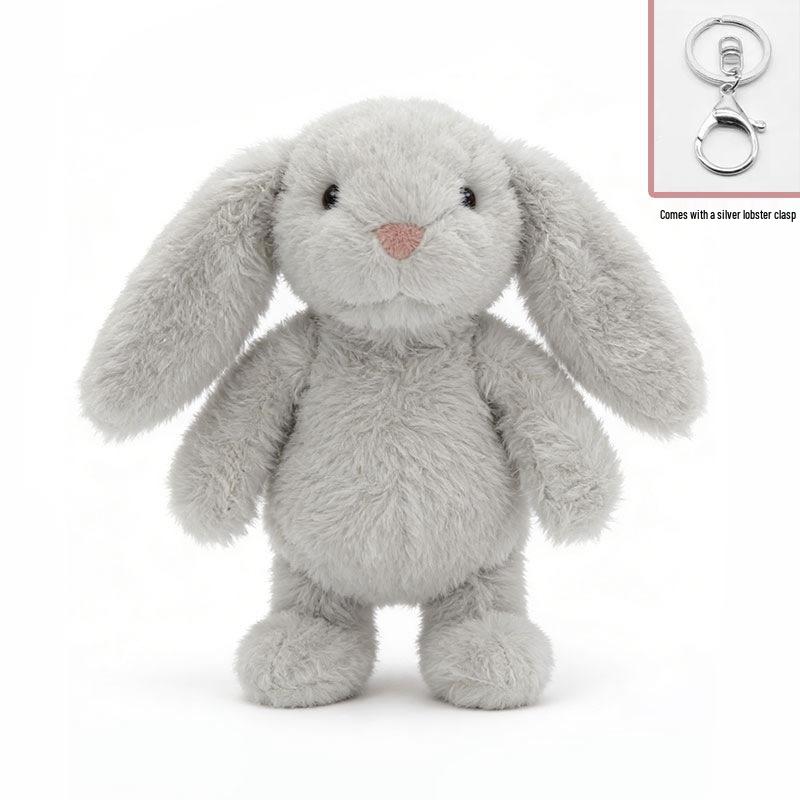 Floral Lop-Eared Bunny Plush Toy - Heart Hug Companion Doll for Kids