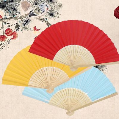 Gifts Chinese Style Folding Wedding Hand Held Fan Folding Paper Fan Dance Fan Photo Prop Tool