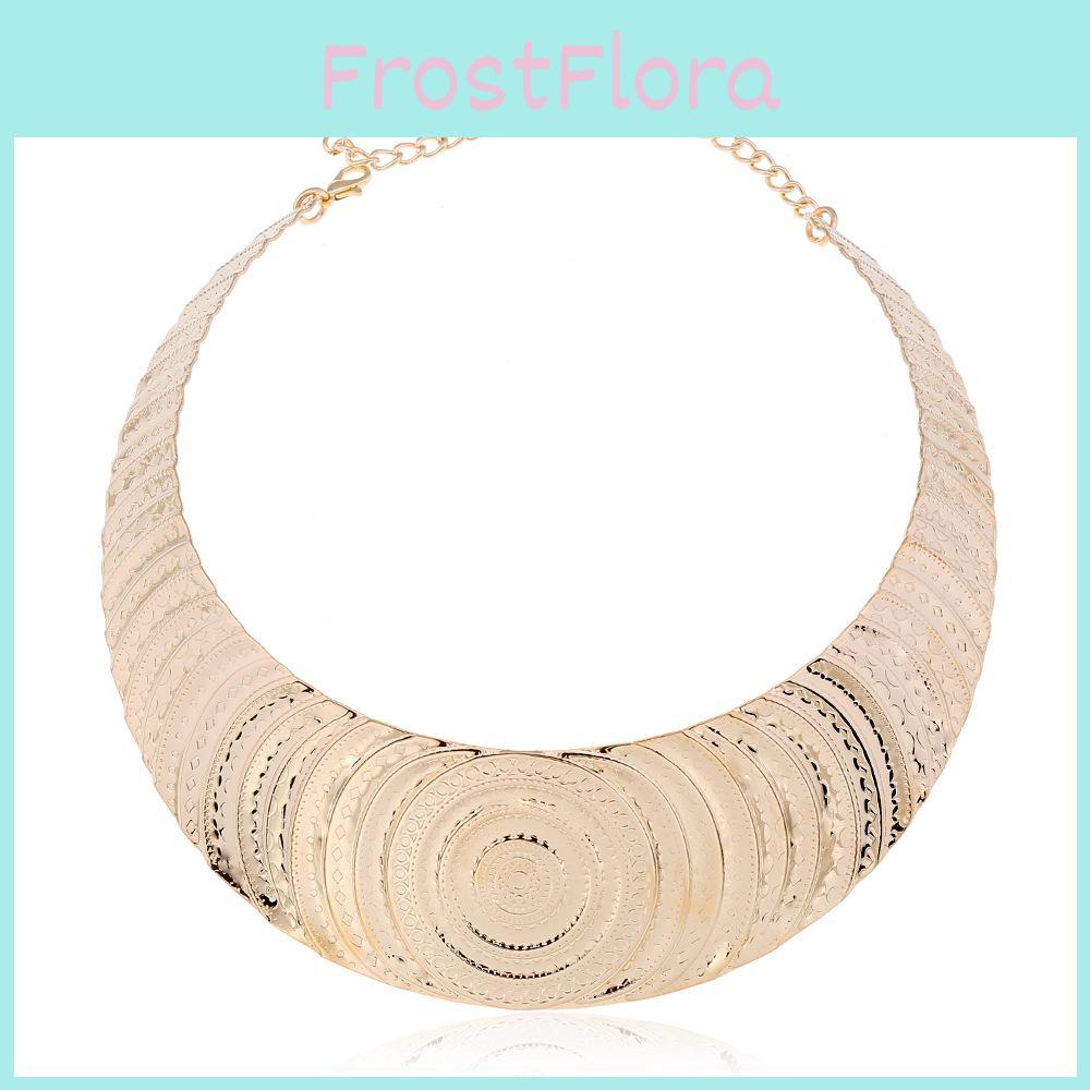 Metal Geometric Necklace With Water Chain For Trendy Female Accessories