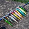 10Pc Minnow Fishing Lure Hard Bait Lures Lifelike with 2 Treble Hooks