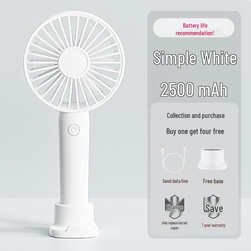 

Rechargeable Silent USB Handheld Mini Fan for Students and Couples