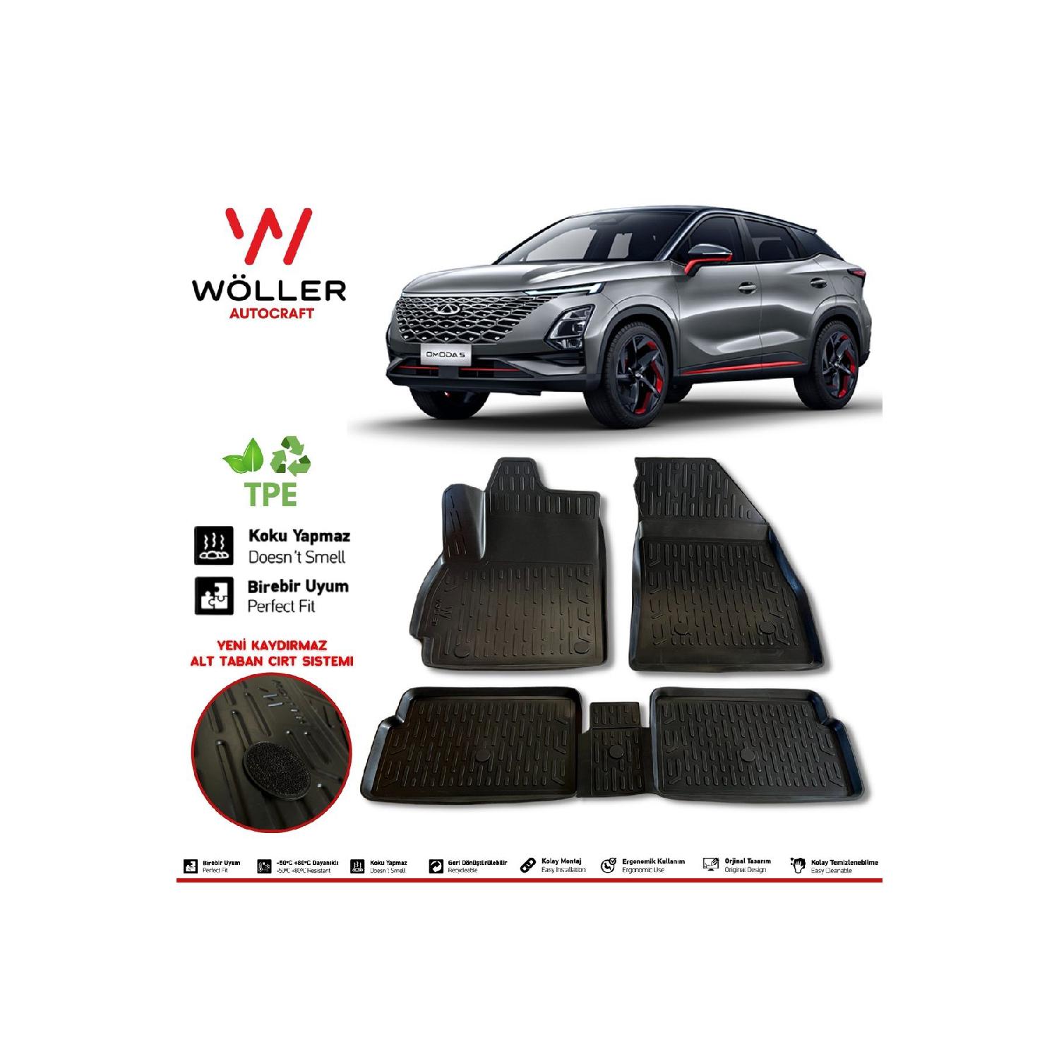 

Chery Omoda 5 Mat 3d Коврик для бассейна после 2022 года