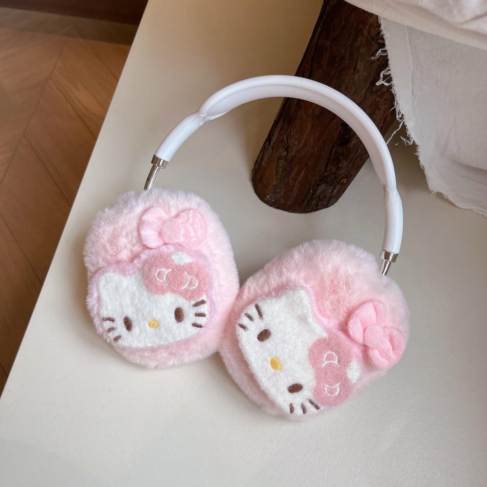 Pink Cases For AirPods Max Plush KT Cute Hello Kitty Case Cute Anti-Scratch Cover Sleeve Protector Headphone Cover Accessory