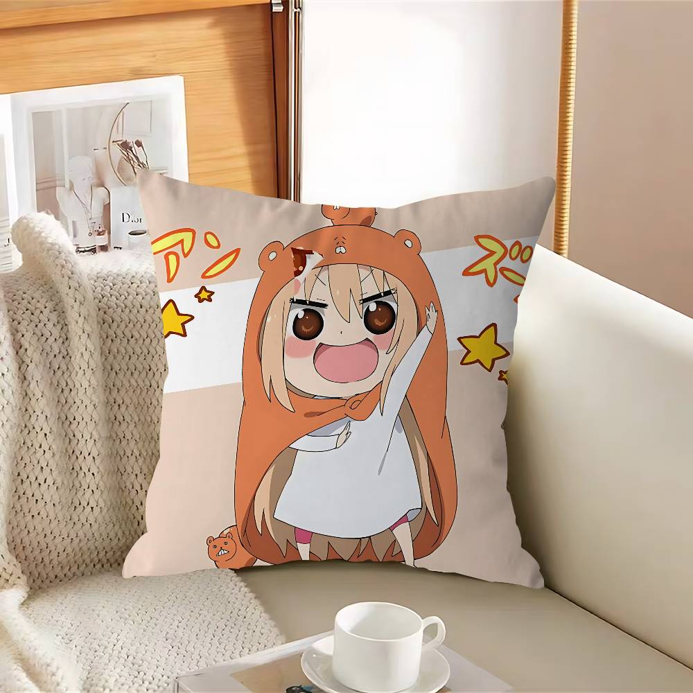 H-Himouto U-Umaru-chanS Poszewka na poduszkę Zdejmowana Zmywalna Poszewka na poduszkę – Miękka pościel na każdą porę roku