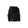Adidas Casual Hooded Long Sleeve Pullover Sweatshirt Women Tops Black DZ7599