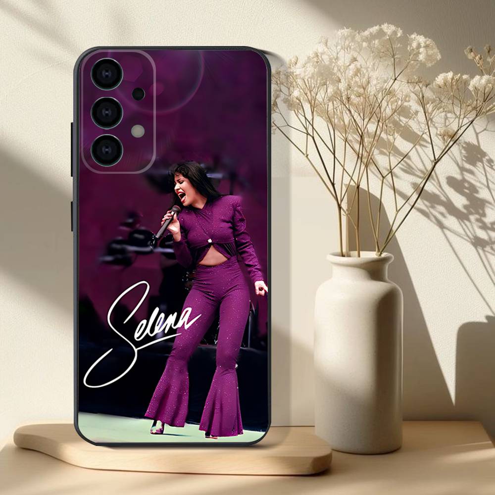 S-Selena Quintanilla Phone Case For Samsung S25,S24,S21,S22,S23,S30,Ultra,S20,Plus,Fe,Lite,Note,10,9,5G Black Cover