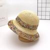 Ice Silk Knitted Woven Sunshade Hat for Women Summer Outdoor Travel Sunscreen Hat Hollow Breathable