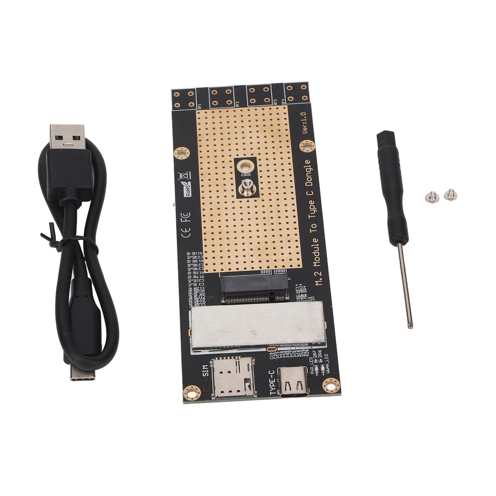 

M.2 Module to USB 3.0 Adapter Professional M.2 to USB Converter with Nano SIM Card Slot for RM500Q