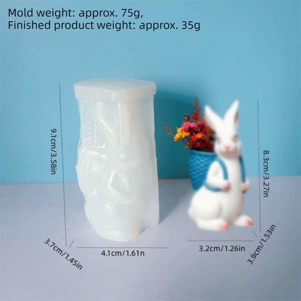 DIY Easter Bunny Mold 3D Resin Ornament Mold Easter Casting Supplies  for Plaster Aromatherapy
