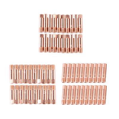 20pcs MIG/MAG Welding Nozzle Contact Tips Gas Diffuser Gas Connector Holder Set Welder Soldering Supplies Accessory