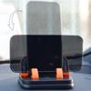 2in1 Dashboard Car Phone Holder 360 Rotation Navigation Phone Bracket Non-slip Silicone Mount Parking Phone Number Plate