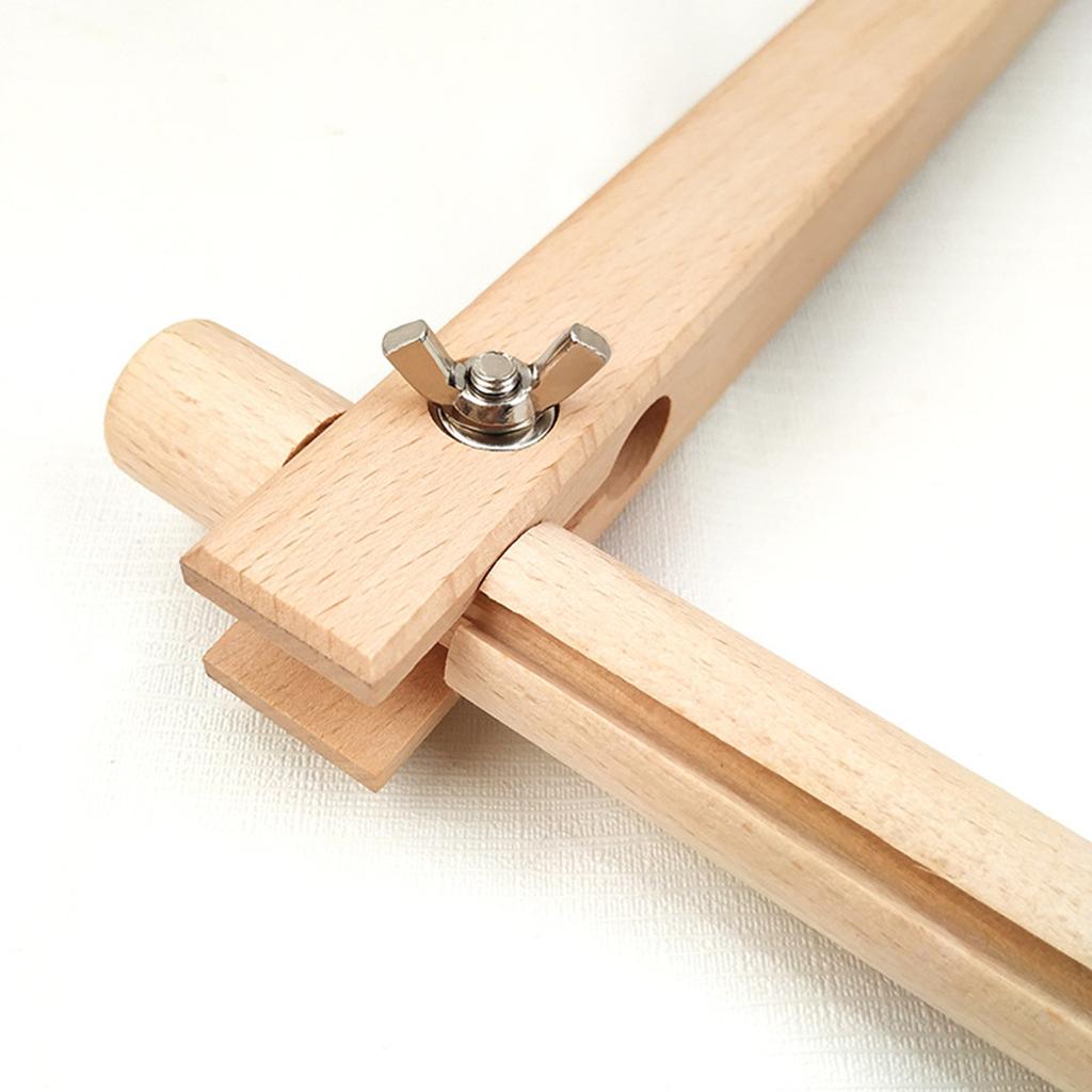 CREATCABIN Portafilo In Legno Per Punto Croce – 2 Pezzi, Motivo Ortensia, 15 Cm, 20 Fori