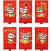 Lucky Money Wallet 2025 Red Envelope Purse Snake Year Mascot Money Packing Bag  Kids