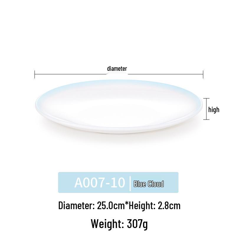 Okrągły talerz melaminowy - Naczynia stołowe inspirowane porcelaną dla restauracji i hoteli, Idealny do kuchni zachodniej