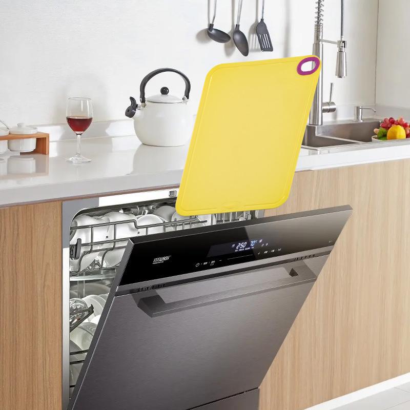 Tabla de cortar plegable antibacteriana de TPU antideslizante: De doble cara, Antimoho, Ideal para comida de bebé y más