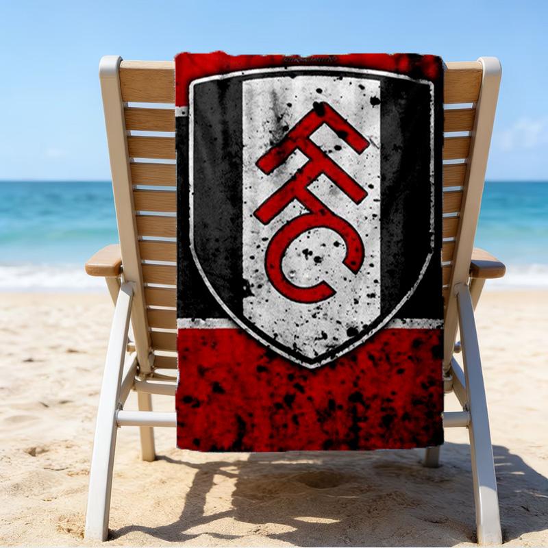 Fc Crest Design Printed Beach Towel, Super Soft Microfiber, Perfect Gift Birthday, for Pool, Beach, Travel, for Family and Friends