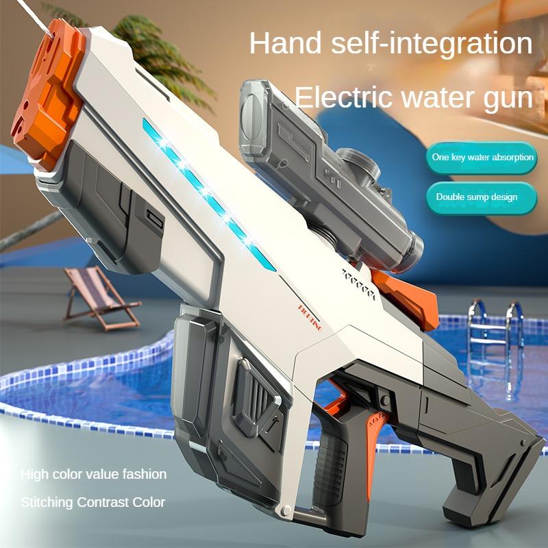 Children Fully Automatic Repeater Water Guns Hand Self-Integration High-Pressure Absorb Water Electric Water Gun Toys For Kids