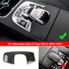 Für Mercedes Benz S Klasse W222 2014 2015 2016 2017 2018 Center Control Armlehne Box Telefon Abdeckung Zifferblatt Pad Innen