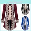 Hoge kwaliteit Polyester Steam Punk Jas Met Kant Details Voor Heren