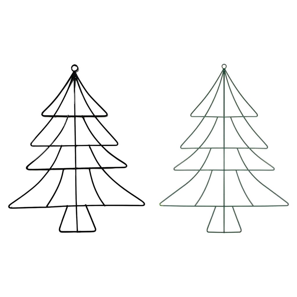 Christmas Tree Iron Stand Christmas Tree Frame Decoration Yard Unique Art Decor Tree Shape Decor for Home Xmas Favor Decoration