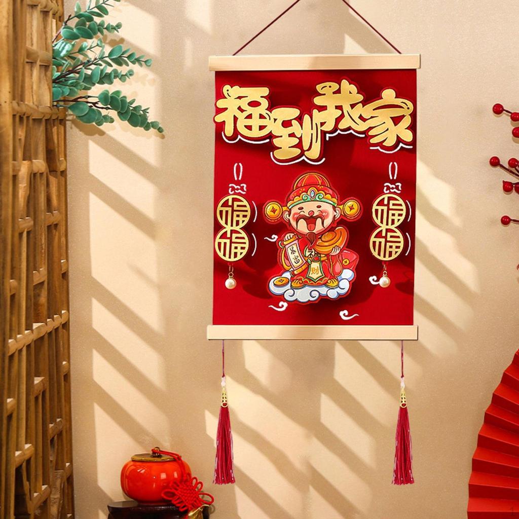 Chinese Year Hanging Decoration Snake Blessing Characters Fu Lucky for Bedroom