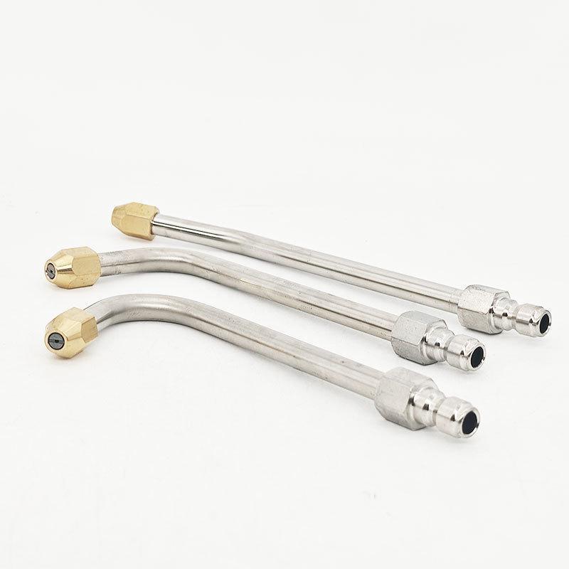Pressure Washer Extension Spray Wand Set Stainless Steel Brass Nozzle For Car Washing Yard Cleaning