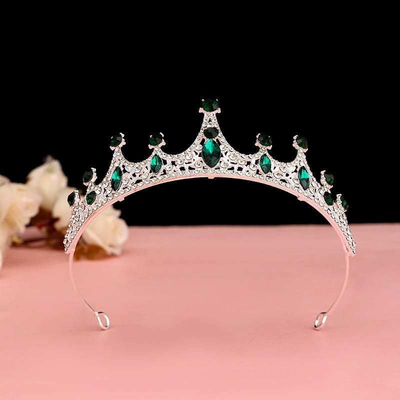Black Baroque Crown Tiara Bride Eighteen Female Bar Mitzvah Birthday Princess Crown