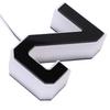 LED House Number Outside Outdoor Water Proof Modern Lighted Plug In Type Address Sign for Residences Stores Black