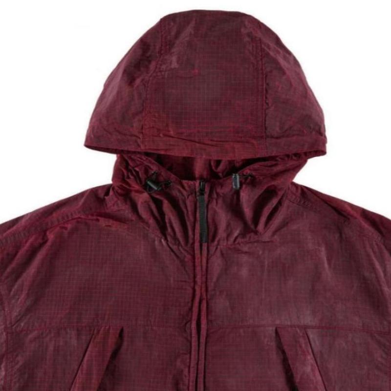 Timberland Af Dwr Nylon Ripstop Kapuzen-Modejacke Unisex Jacken Dunkelrot A668U-637