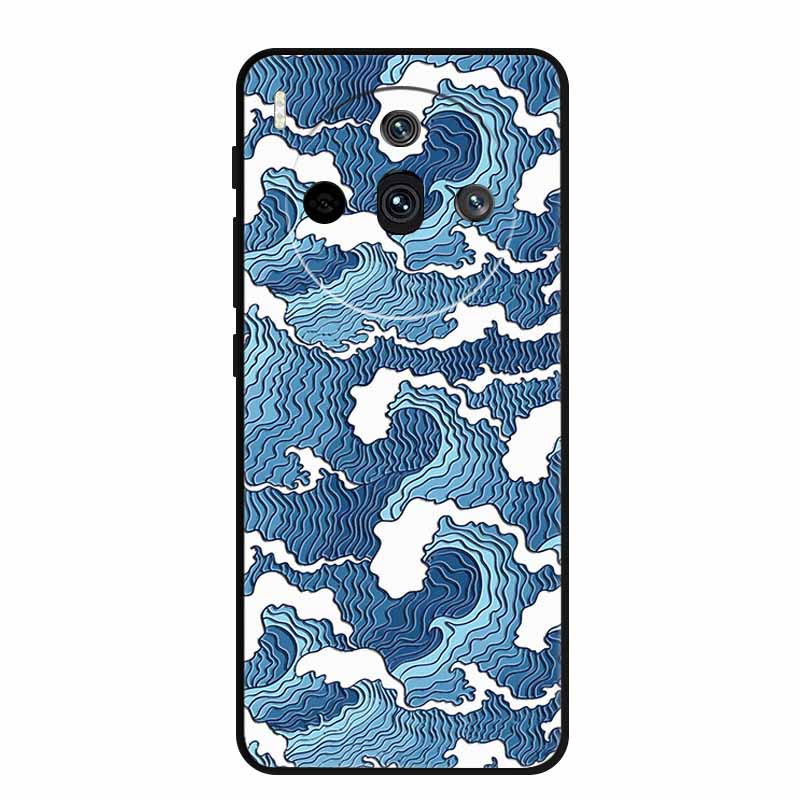 3D Relief Emboss Case For ZTE nubia Z60S Pro Z50s Pro Z70 Z50 Z60 Ultra Blade A75 A73 5G Black Silicone Soft Back Cover Case Bag