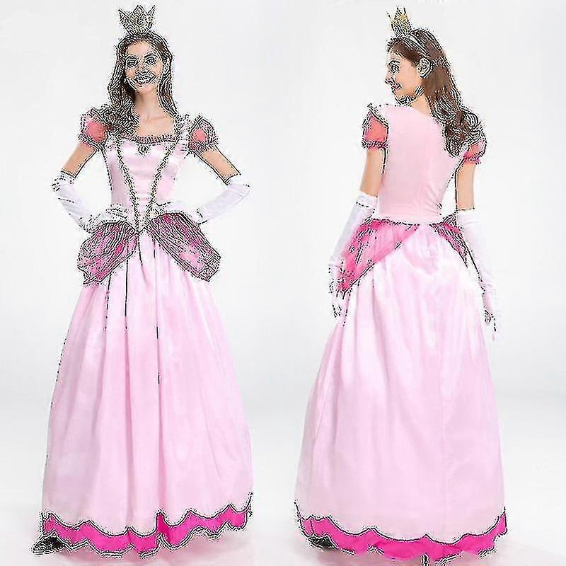 Mary Becky Princess Dress Stage Dress Court Party Queen Dress Dress Pink Peach Blossom Princess Costume