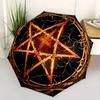 Enchanted Pentagram with Thorny Branches StickerUmbrella, Portable 3-Fold Umbrella for Men & Women,Christmas Gift ES143