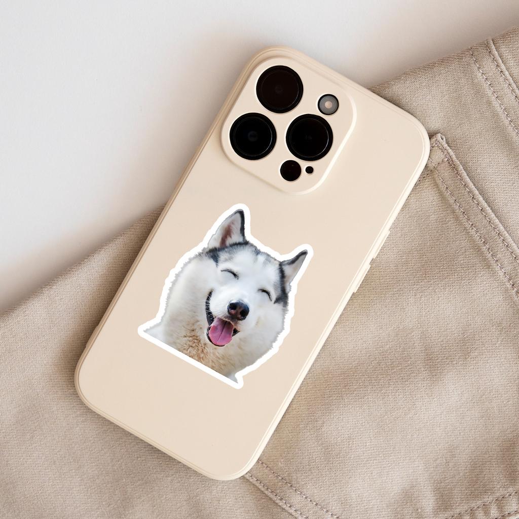 50 Cute Animal Expressions Graffiti Stickers Water Cup Suitcase Waterproof Decorative Stickers Cartoon Animal Stickers