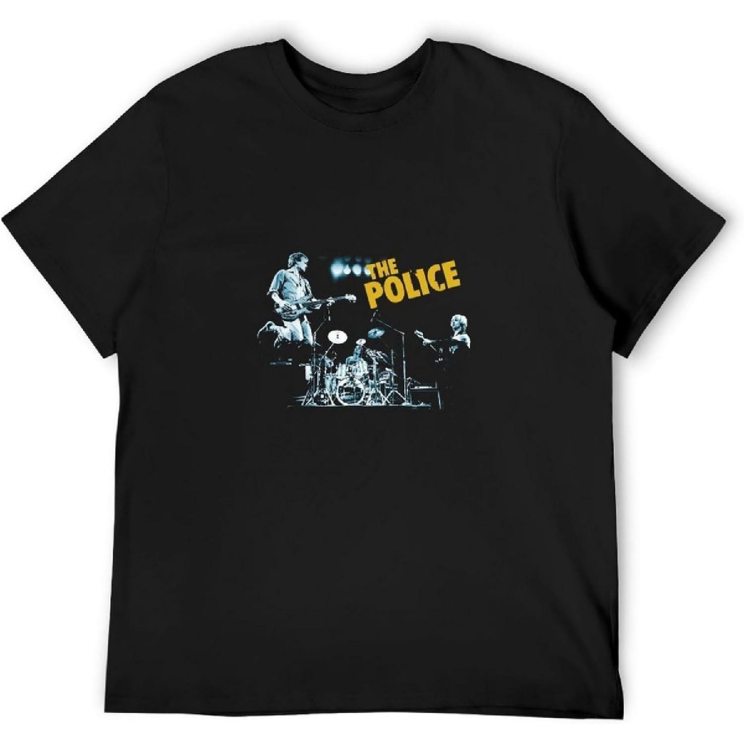 The Police Live Band Men T-Shirt Black S