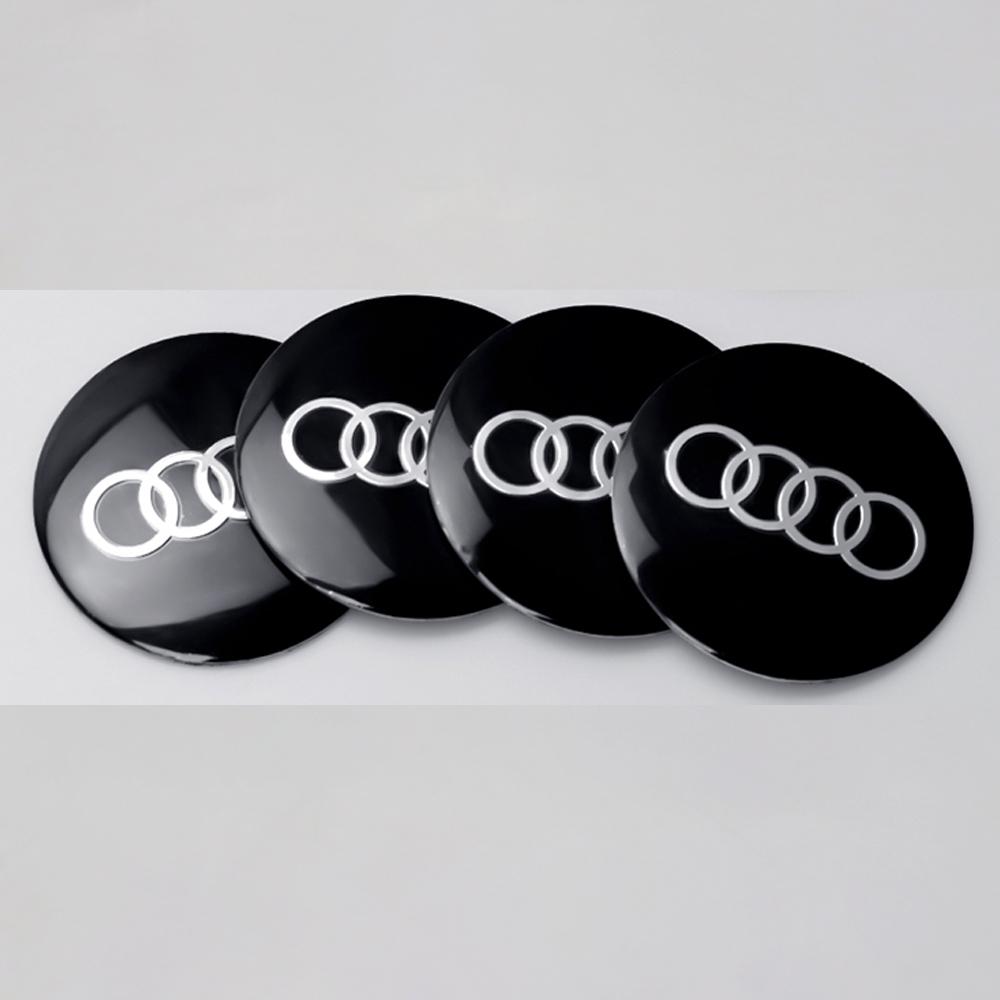 4pcs 56mm Car Wheel Center Hub Cap Badge Logo Emblem Decal Wheel Sticker For Audi A3 A4 A5 A6 Q3 Q5 Q7 TT