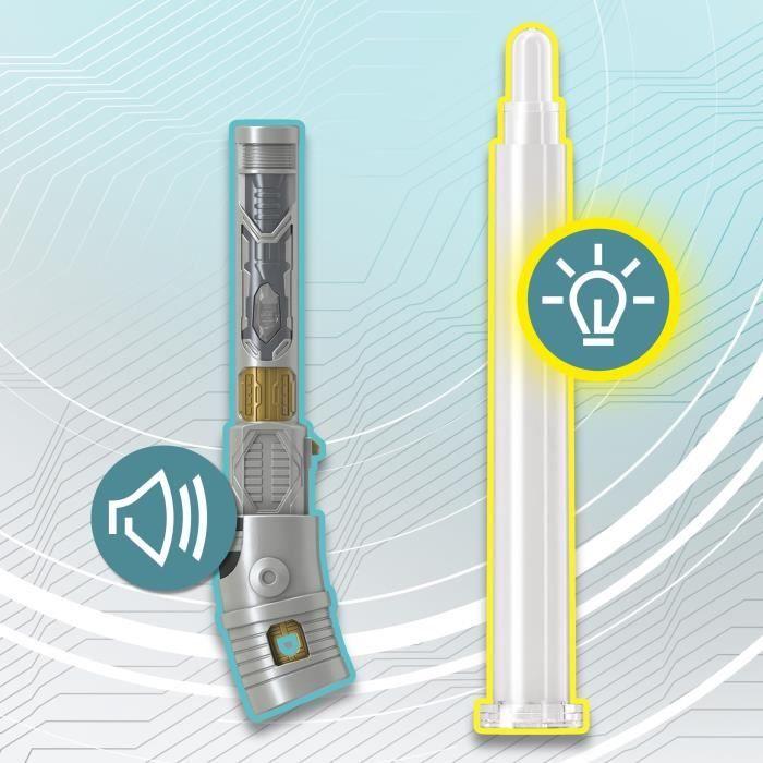 Sabre laser électronique ahsoka tano blanc personnalisable, jouets star wars lightsaber forge pour enfants, dès 4 ans