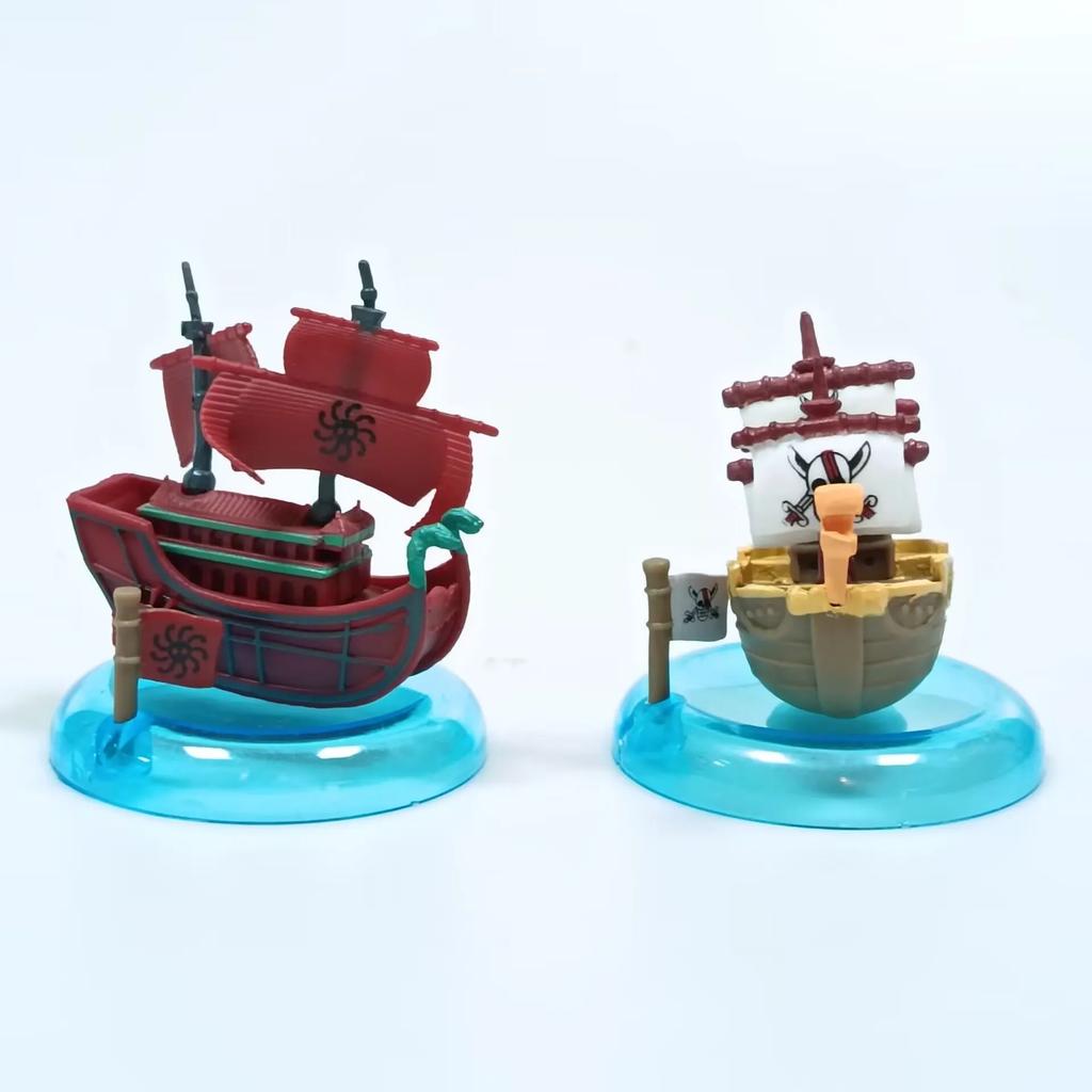 One Piece Anime Modell 8: One Piece Schiff Sun Merry Blackbeard Auto-Ornament Handgefertigt Blind Box