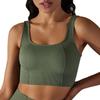 Fashion Seamless Tight High Strength Bubble Wrap Sports Bra for Women Push up Beauty Back Yoga Underwear Running Workout Vest
