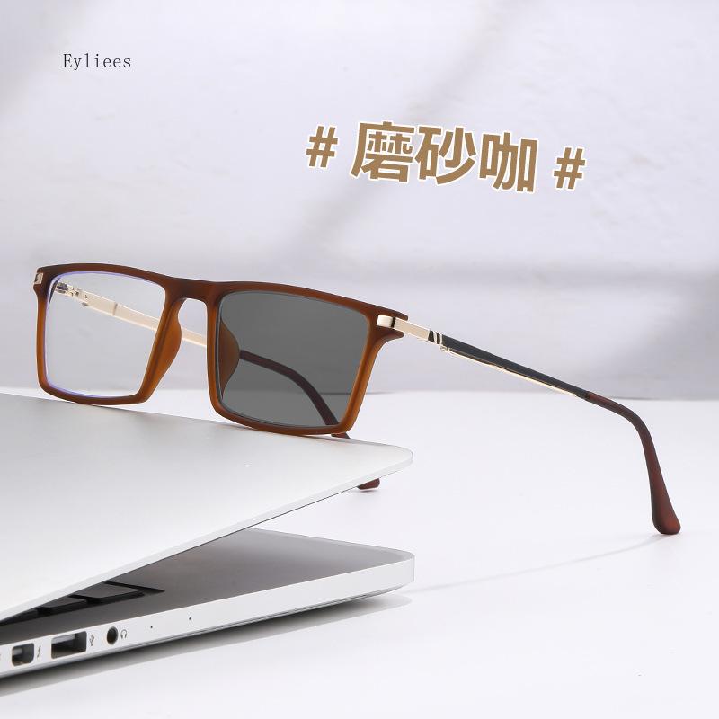 New Trendy TR90 Photochromic Multifocal Reading Glasses Outdoor Bifocal Sunglasses Sports Anti Blue Near Far Eyeglasses Gafas