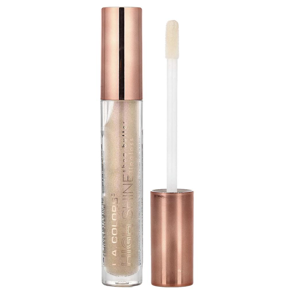 L.A. Colors, High Shine, Shea Butter Lip Gloss, CLG998 Sugar Lips, 4g (0.14oz)