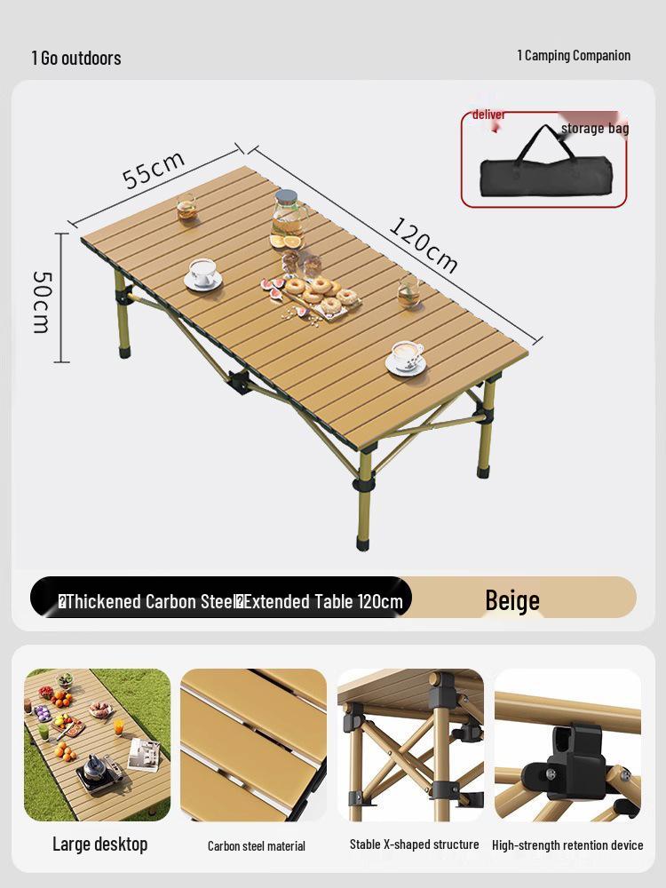 Portable Outdoor Folding Table & Chair Set - Perfect for Camping & Picnics